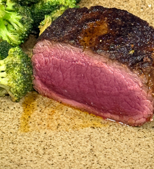 Perfect Elk Steak in a Stainless Pan?